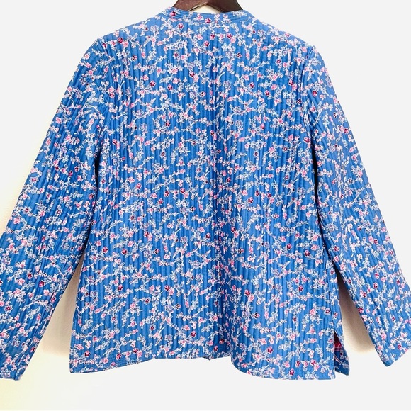 NEW Appleseed’s Reversible Floral Paisley Quilted Patchwork Jacket Petite M - Picture 6 of 13